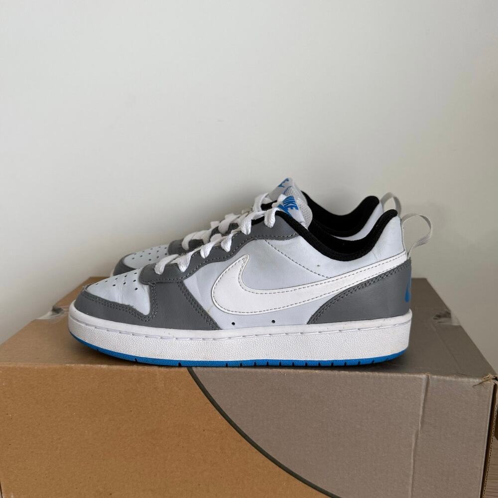 Nike Court Borough Low 2 SE 'Photo Blue' Kids Sneakers - SZ 3.5 Y - Picture 4 of 12